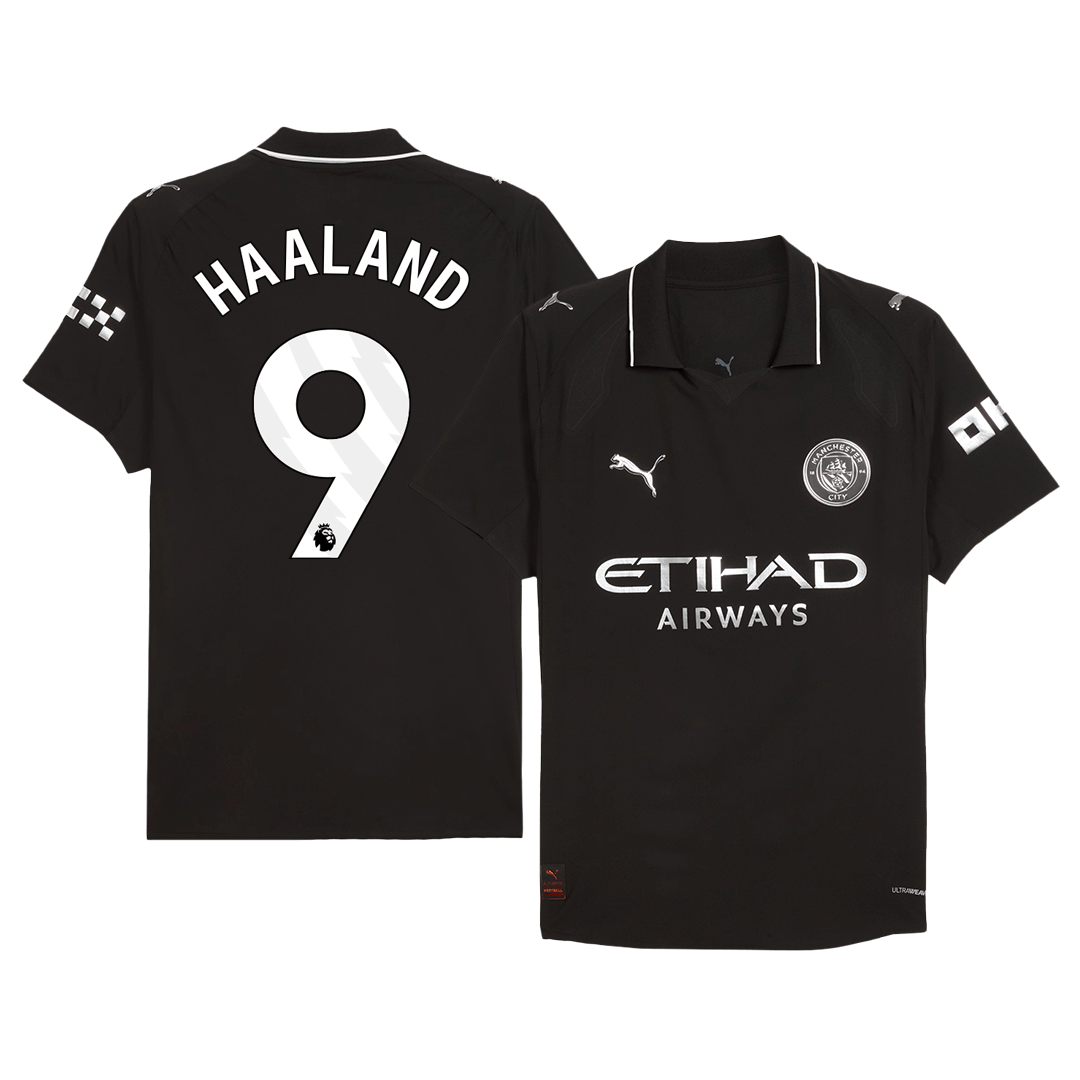 HAALAND #9 Manchester City Uitshirt 2025/26 Spelersversie