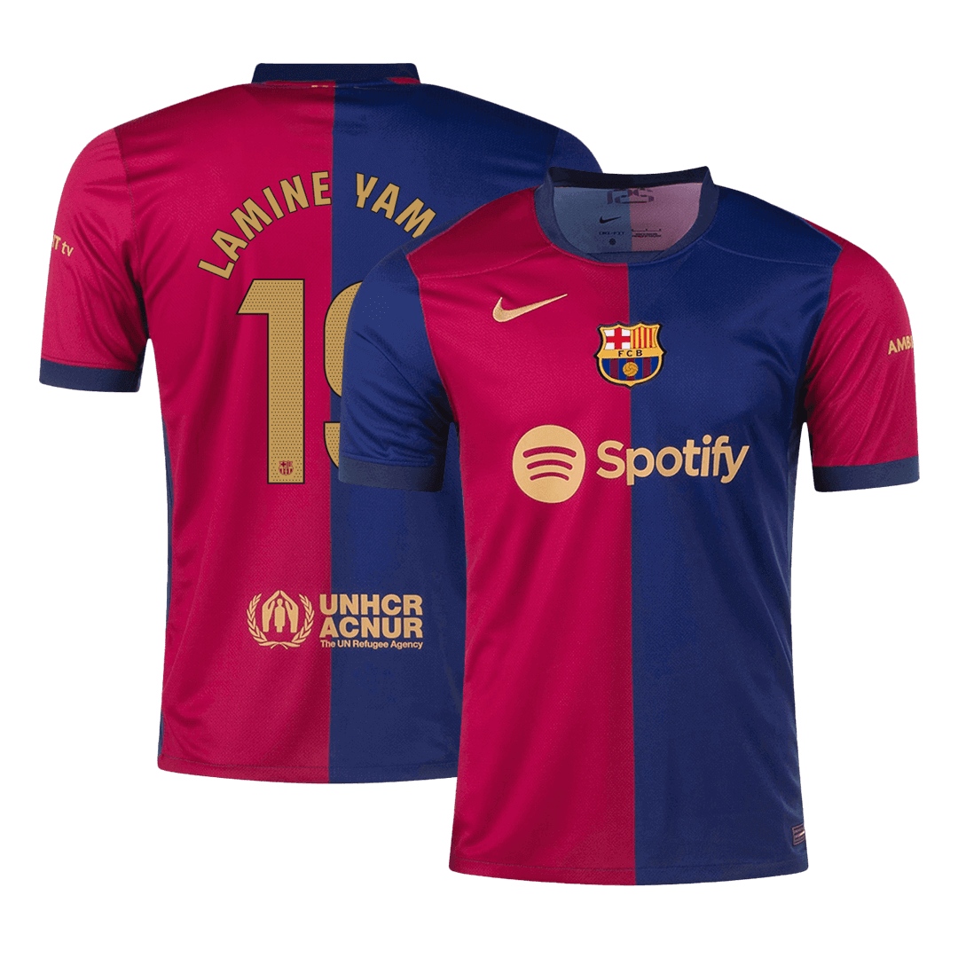 LAMINE YAMAL #19 Barcelona Home Football Shirt 2024/25