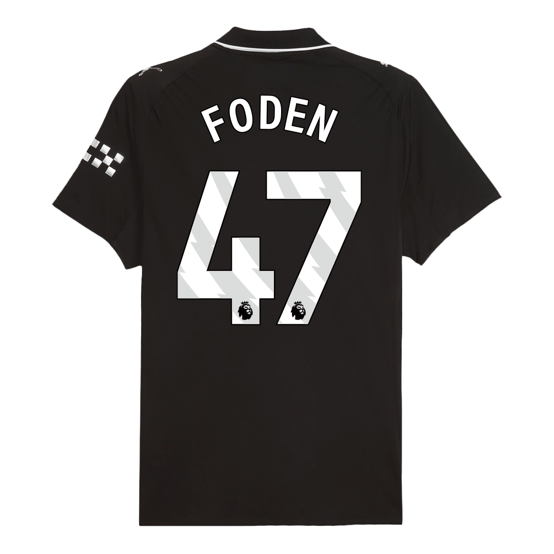 FODEN #47 Manchester City Uitshirt 2025/26 Spelersversie