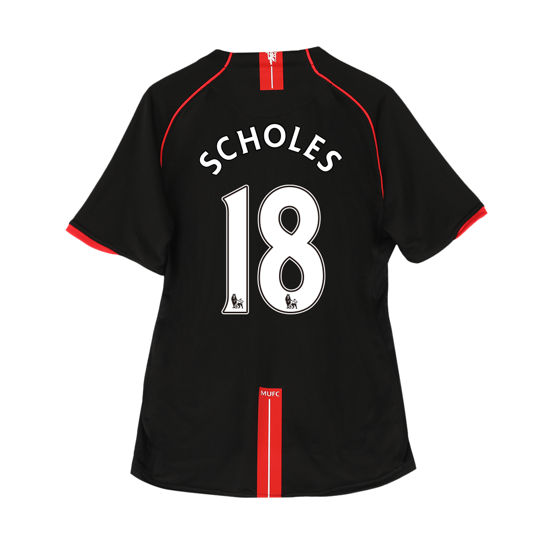 SCHOLES #18 Retro 2007/08 Manchester United Uitshirt