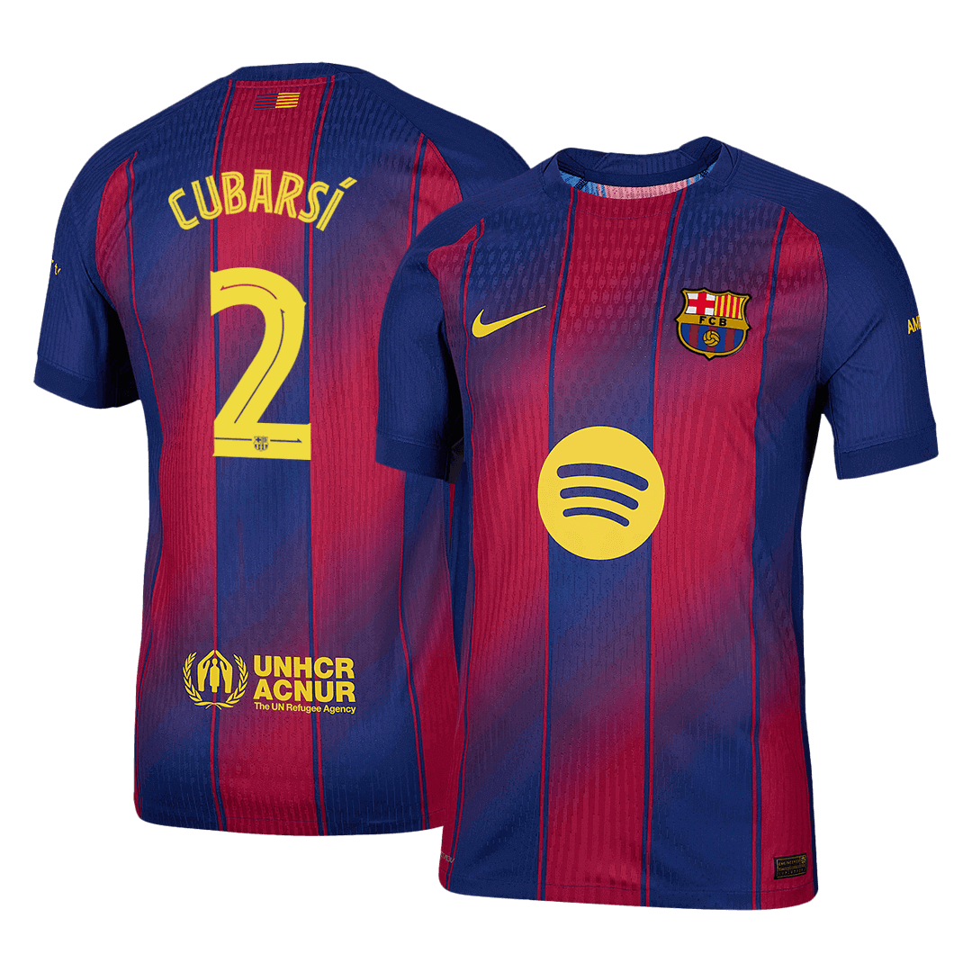 CUBARSÍ #2 Barcelona Thuisshirt 2025/26 Spelersversie - UCL