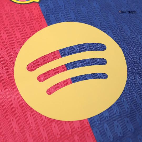 Spelersversie Barcelona Thuisshirt 2024/25 - 125th Anniversary(Spotify-logo zonder tekst)