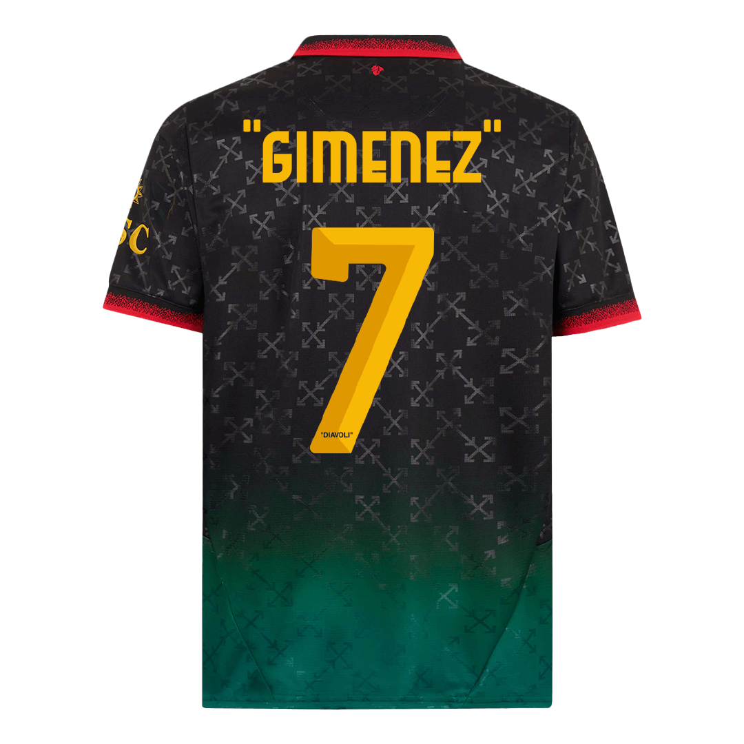 "GIMENEZ" #7 AC Milan Vierde Shirt Uitshirt 2024/25