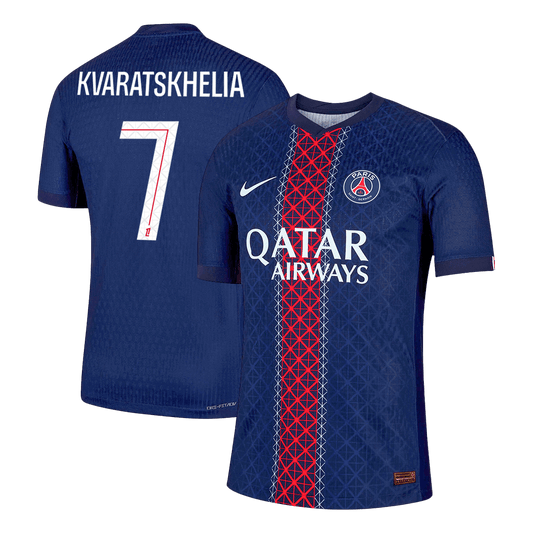 KVARATSKHELIA #7 PSG Thuisshirt 2025/26 Spelersversie
