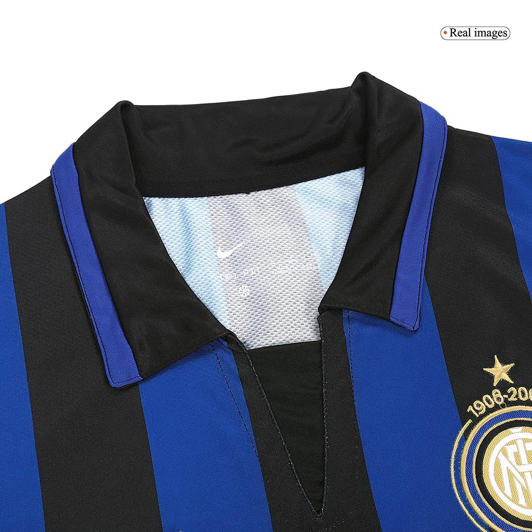 Retro voetbalshirt Inter Milan 100 jaar Thuisshirt 2007/08
