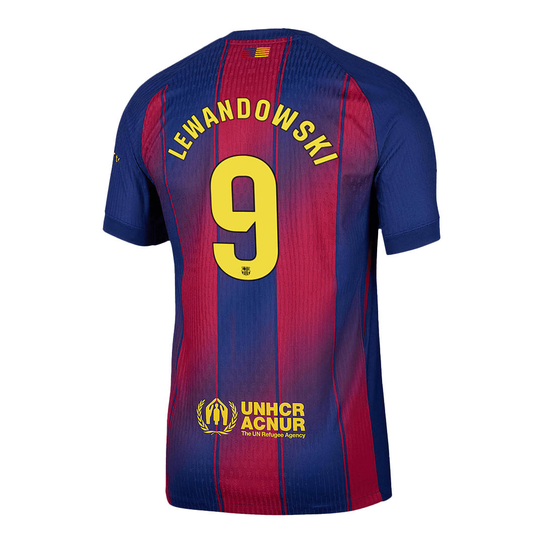 LEWANDOWSKI #9 Barcelona Thuisshirt 2025/26 Spelersversie
