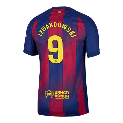 LEWANDOWSKI #9 Barcelona Thuisshirt 2025/26 Spelersversie