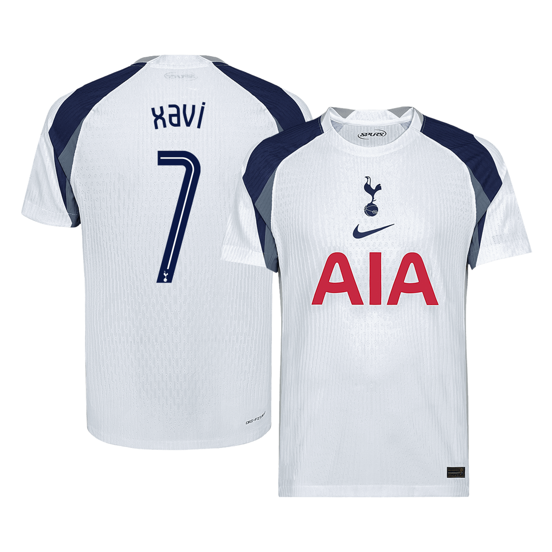XAVI #7 Tottenham Hotspur Thuisshirt 2025/26 Spelersversie - UCL