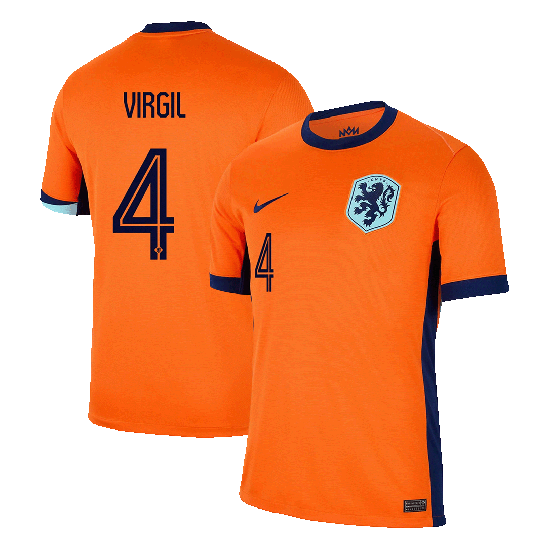VIRGIL #4 Oranje Thuisshirt 2024