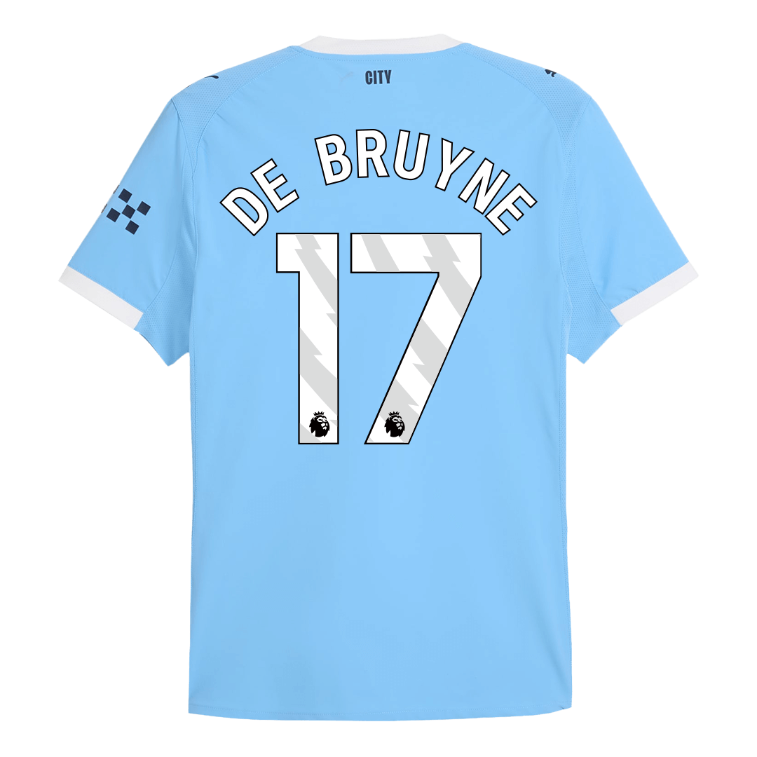 DE BRUYNE #17 Manchester City Thuisshirt 2025/26 Spelersversie