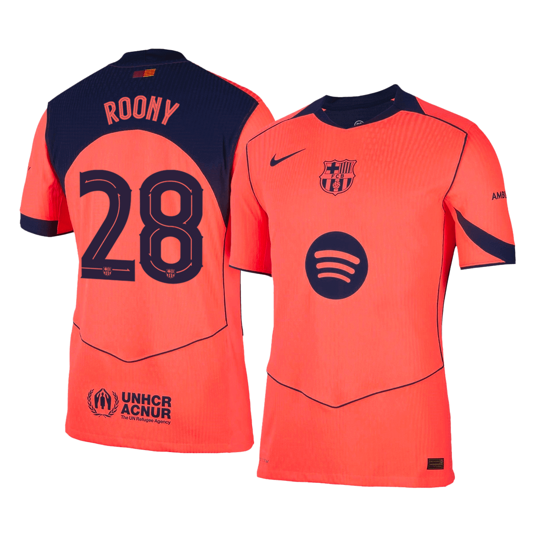 ROONY #28 Barcelona Derde Shirt 2025/26 Spelersversie