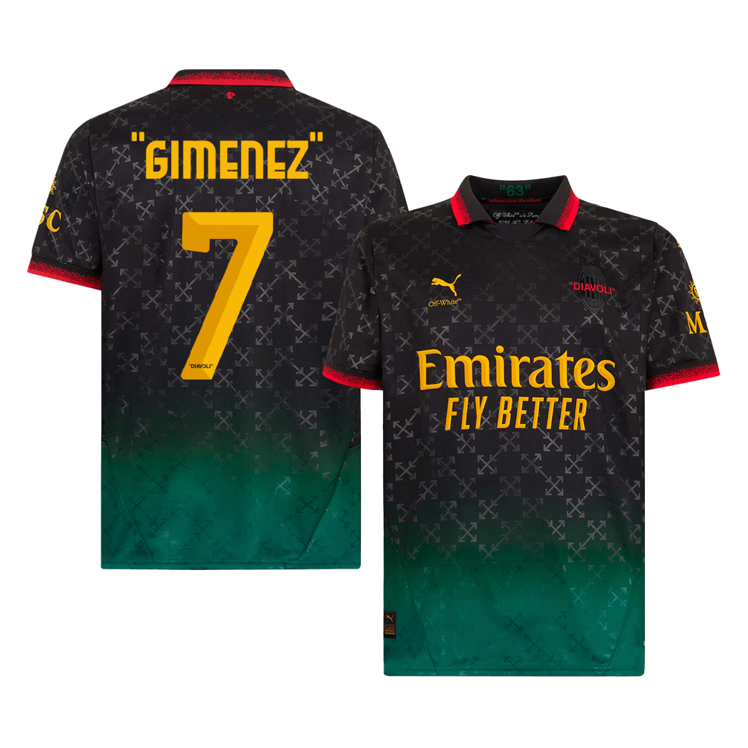 "GIMENEZ" #7 AC Milan Vierde Shirt Uitshirt 2024/25