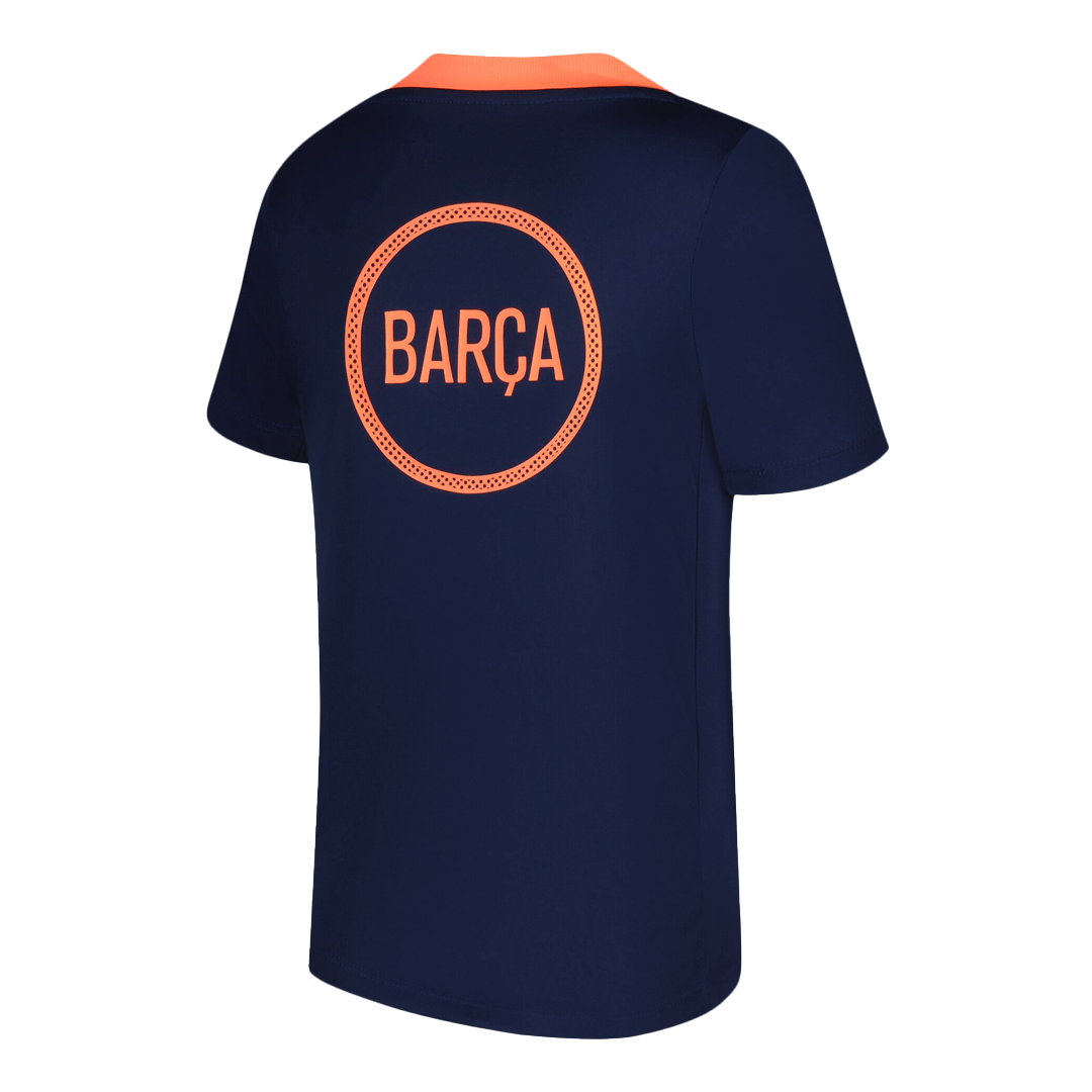 Barcelona Voorwedstrijdshirt 2025/26 Oranje Zwart