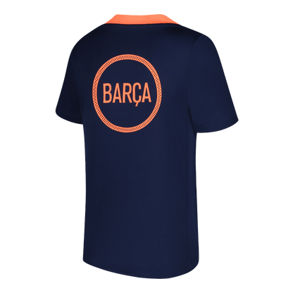 Barcelona Voorwedstrijdshirt 2025/26 Oranje Zwart