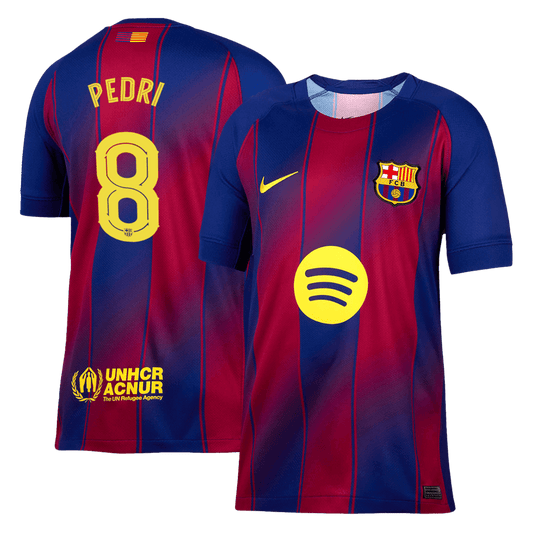 PEDRI #8 Barcelona Thuisshirt 2025/26 - UCL