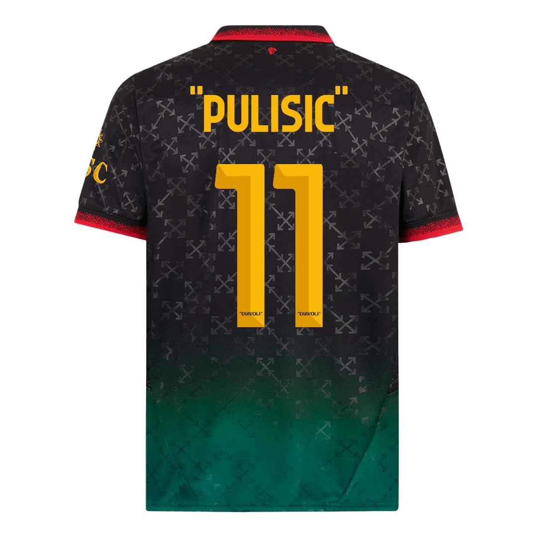 "PULISIC" #11 AC Milan Vierde Shirt Uitshirt 2024/25