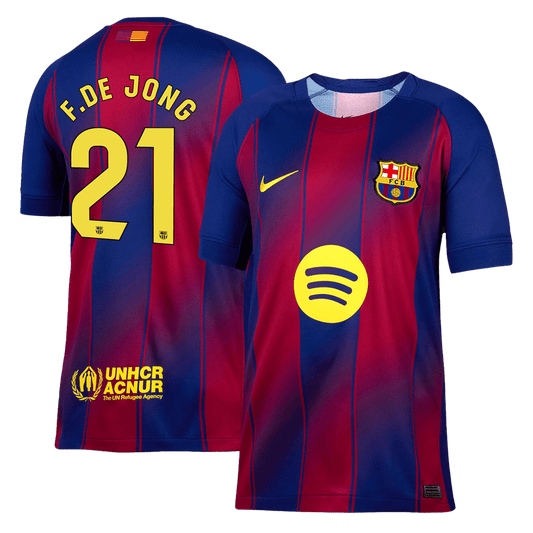 F.DE JONG #21 Barcelona Thuisshirt 2025/26