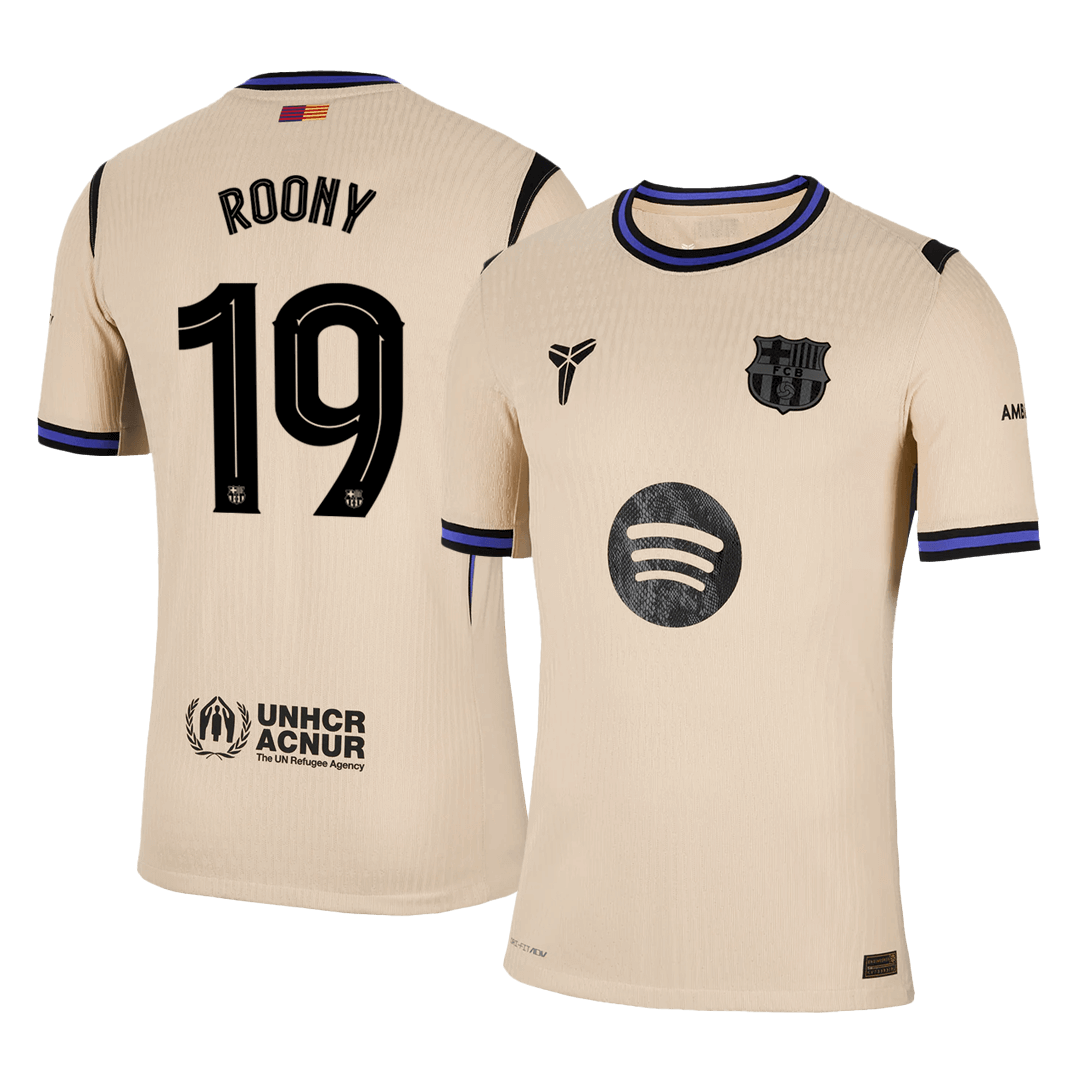 ROONY #19 Barcelona Uitshirt 2025/26 Spelersversie - UCL