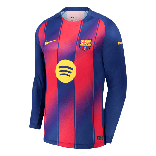 Barcelona Thuisshirt 2025/26 Lange Mouwen