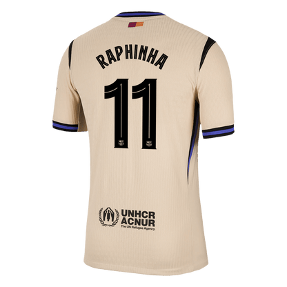 RAPHINHA #11 Barcelona Uitshirt 2025/26 Spelersversie - UCL