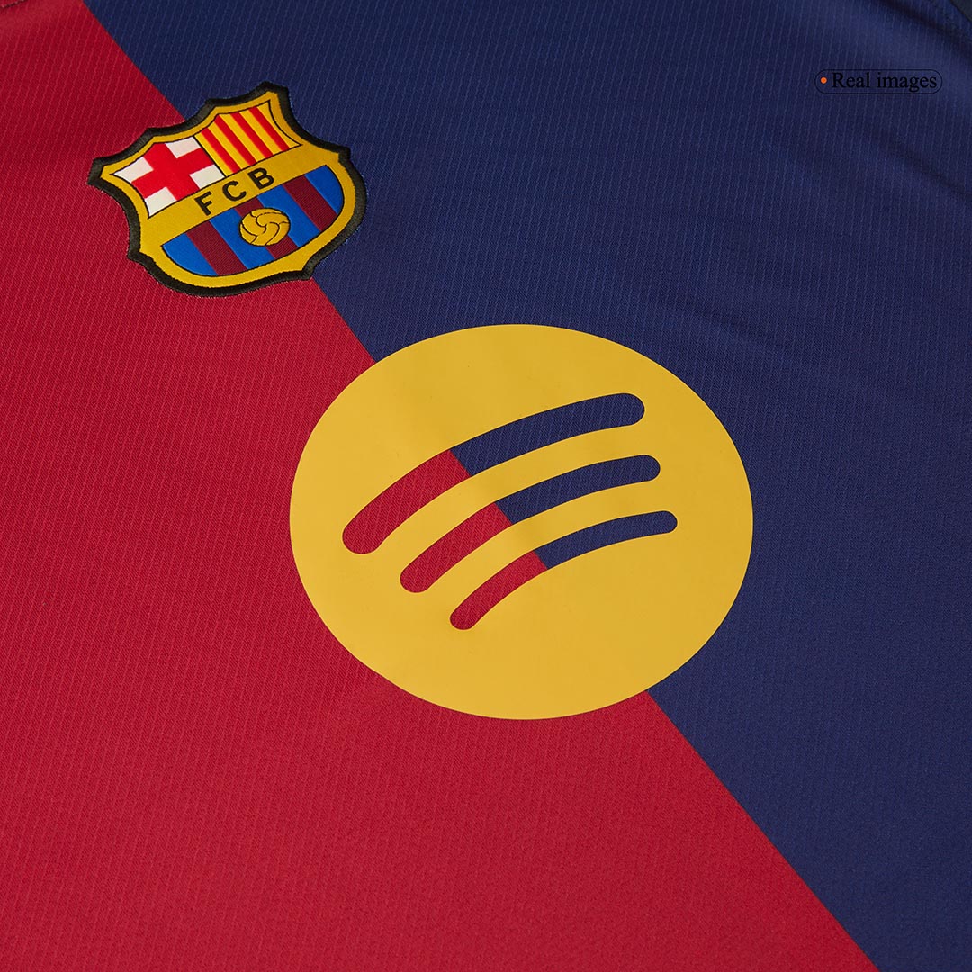 Barcelona Thuisshirt 2024/25 - 125-Jarig Jubileum(Spotify-logo zonder tekst)