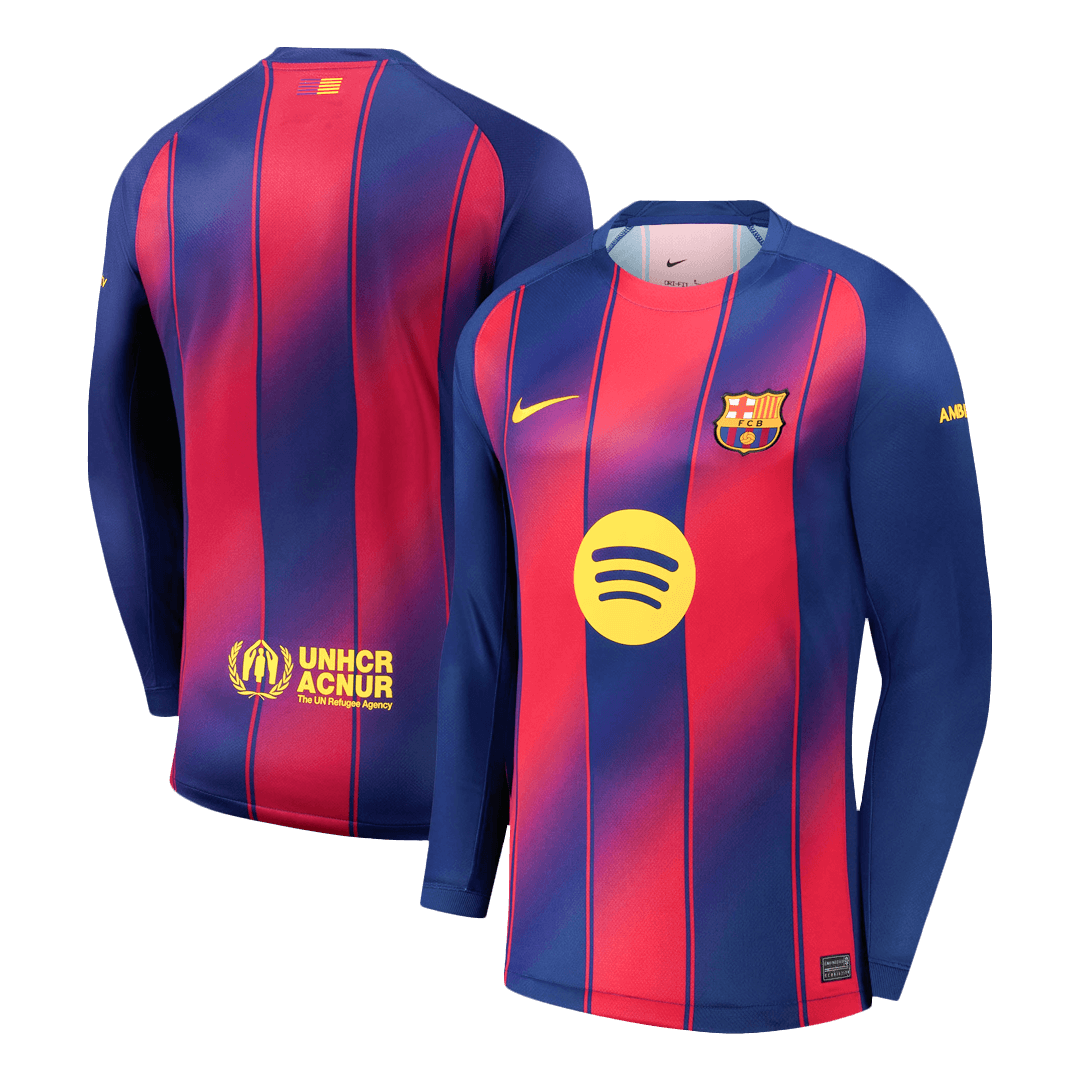 Barcelona Thuisshirt 2025/26 Lange Mouwen