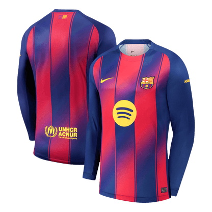 Barcelona Thuisshirt 2025/26 Lange Mouwen