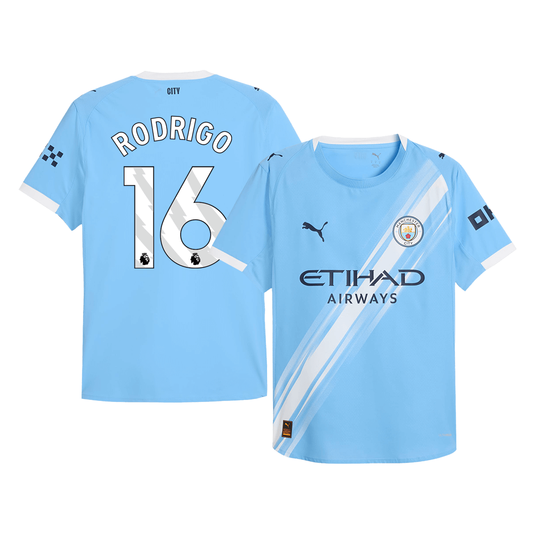 RODRIGO #16 Manchester City Thuisshirt 2025/26 Spelersversie