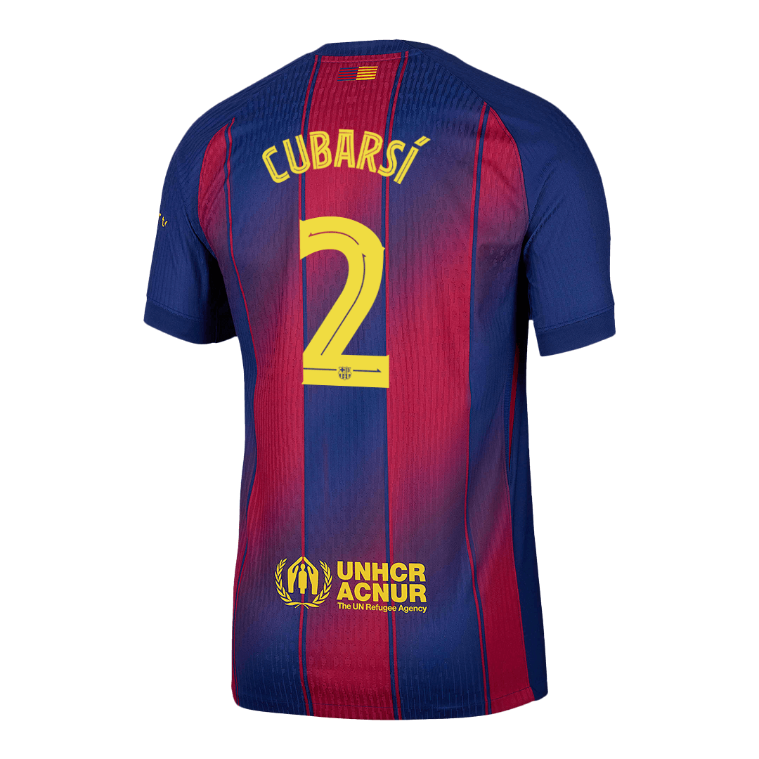 CUBARSÍ #2 Barcelona Thuisshirt 2025/26 Spelersversie - UCL