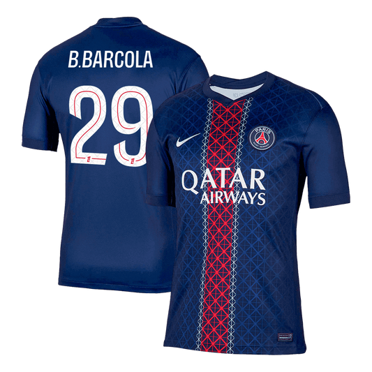 B.BARCOLA #29 PSG Thuisshirt 2025/26