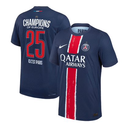 CHAMPIONS #25 PSG Thuisshirt 2024/25 Spelersversie - CHAMPIONS OF EUROPE