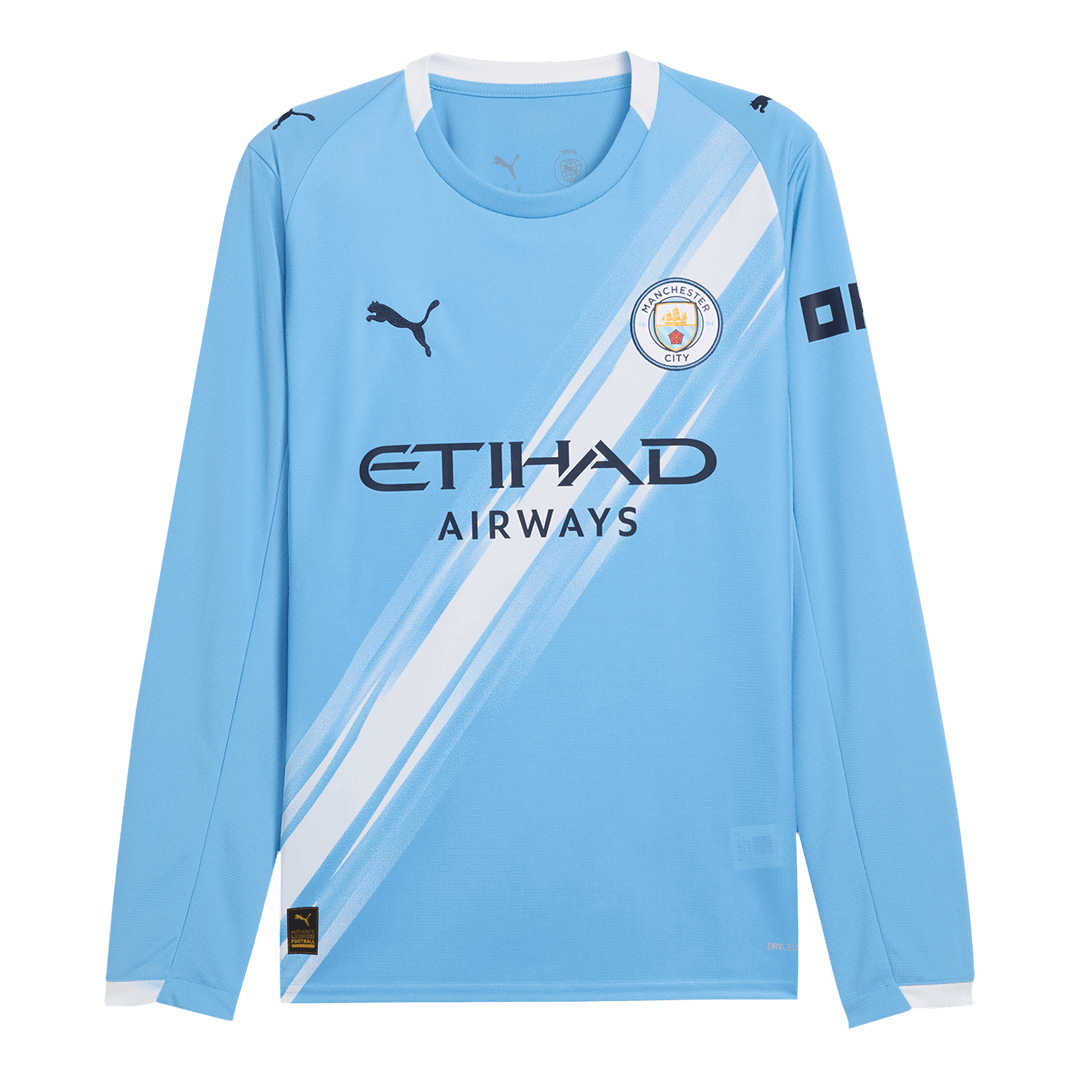 Manchester City Thuisshirt 2025/26 Lange Mouwen
