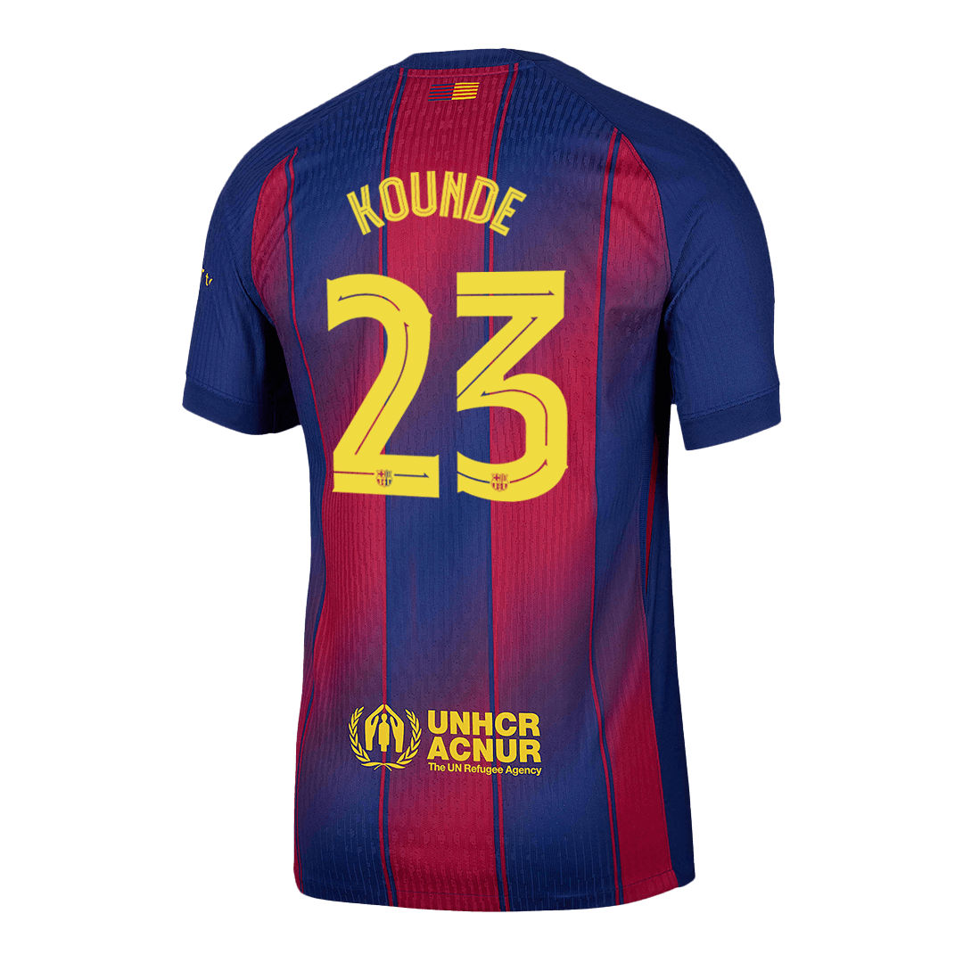 KOUNDE #23 Barcelona Thuisshirt 2025/26 Spelersversie - UCL