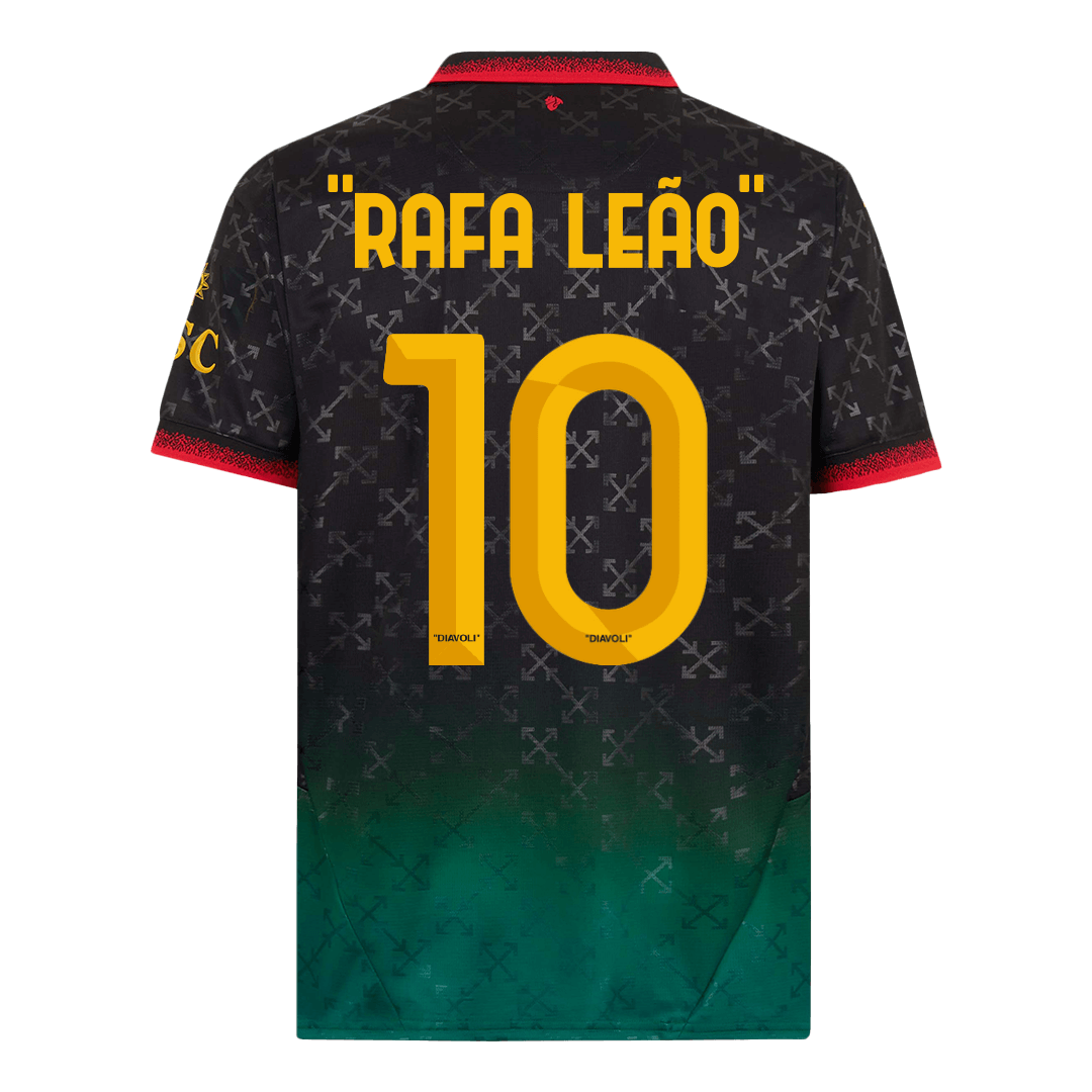 "RAFA LEÃO" #10 AC Milan Vierde Shirt Uitshirt 2024/25