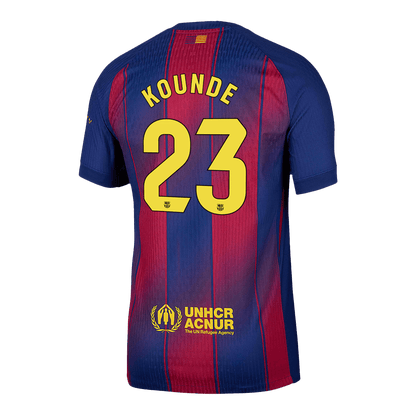 KOUNDE #23 Barcelona Thuisshirt 2025/26 Spelersversie