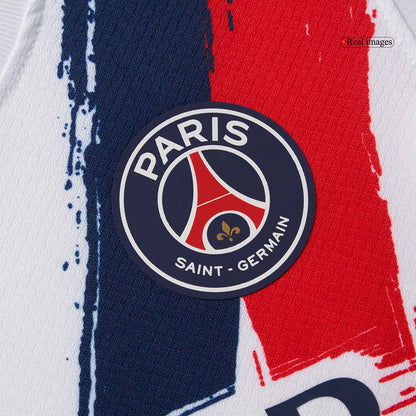 Kid's PSG uit-tenue (shirt + broek) 2024/25