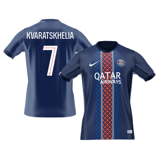KVARATSKHELIA #7 PSG Thuisshirt 2025/26