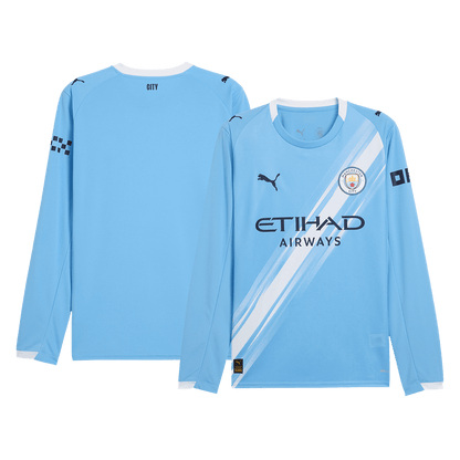 Manchester City Thuisshirt 2025/26 Lange Mouwen