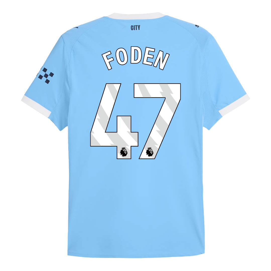 FODEN #47 Manchester City Thuisshirt 2025/26 Spelersversie