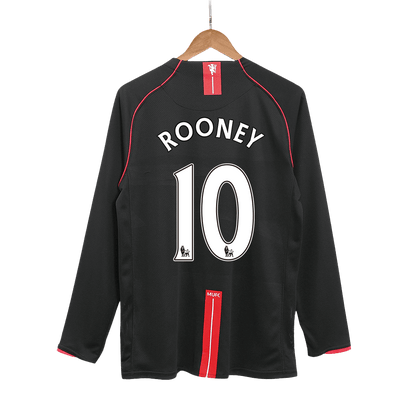 ROONEY #10 Retro 2007/08 Manchester United Uitshirt (Long)