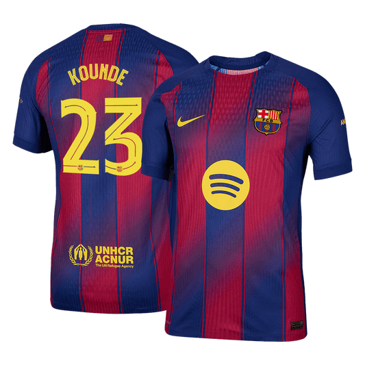 KOUNDE #23 Barcelona Thuisshirt 2025/26 Spelersversie - UCL