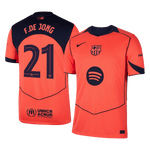 F.DE JONG #21 Barcelona Derde Shirt 2025/26 - UCL