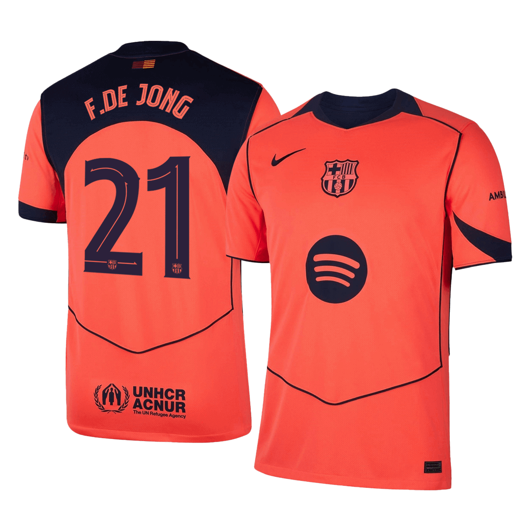 F.DE JONG #21 Barcelona Derde Shirt 2025/26 - UCL