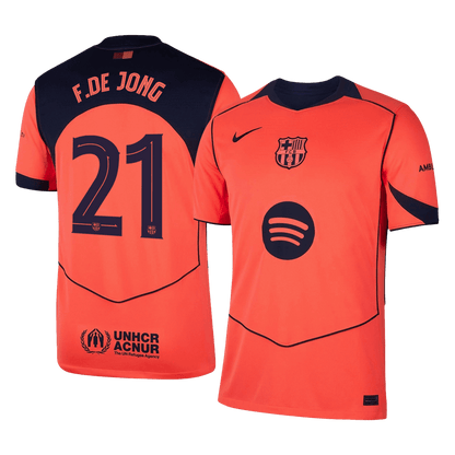 F.DE JONG #21 Barcelona Derde Shirt 2025/26 - UCL
