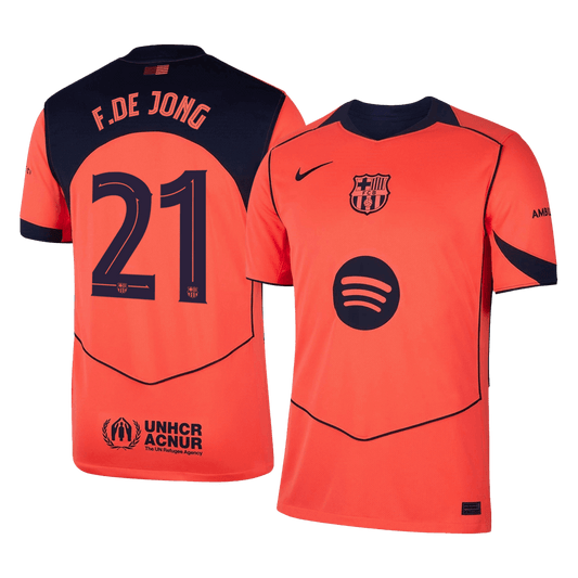F.DE JONG #21 Barcelona Derde Shirt 2025/26 - UCL