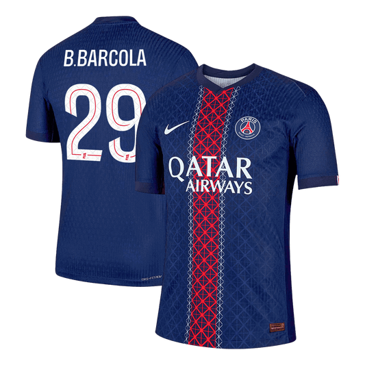 B.BARCOLA #29 PSG Thuisshirt 2025/26 Spelersversie