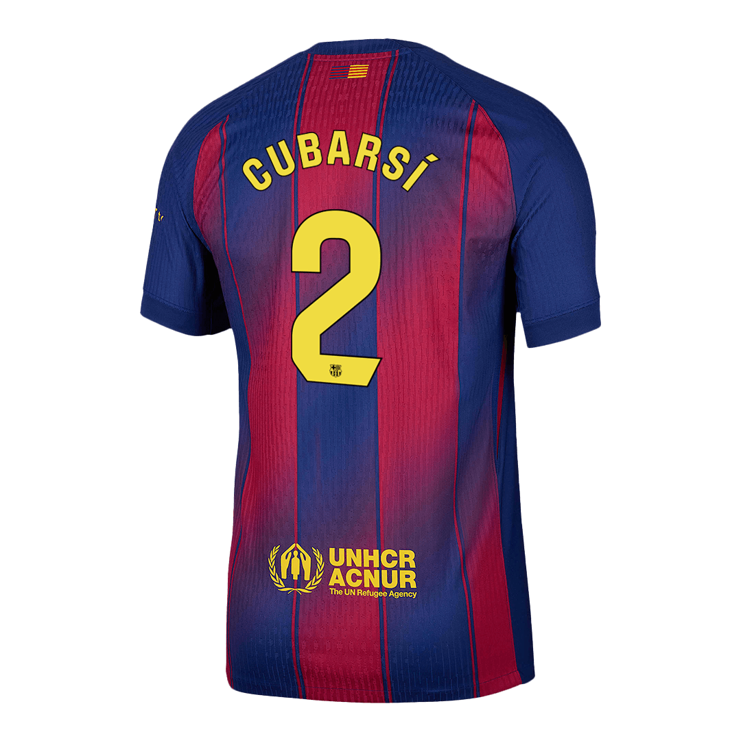 CUBARSÍ #2 Barcelona Thuisshirt 2025/26 Spelersversie