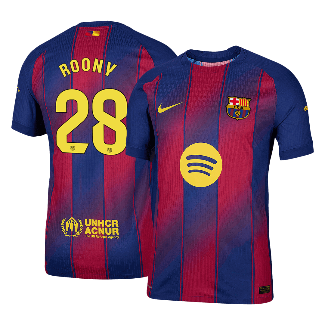 ROONY #28 Barcelona Thuisshirt 2025/26 Spelersversie