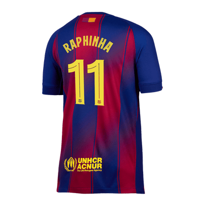RAPHINHA #11 Barcelona Thuisshirt 2025/26 - UCL