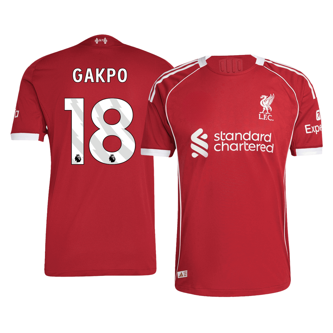 GAKPO #18 Liverpool Thuisshirt 2025/26 Spelersversie